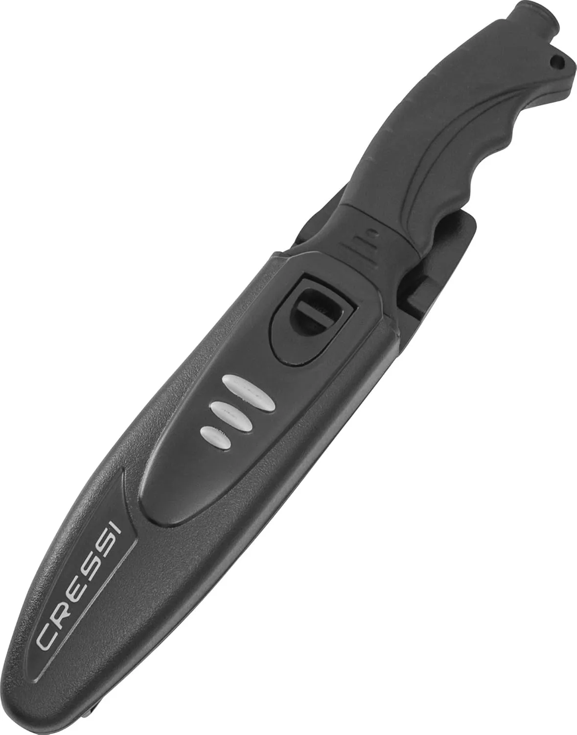 Cressi Borg, Long Blade Knife for Diving and Spearfishing Knife - Pointed & Blunt Tip