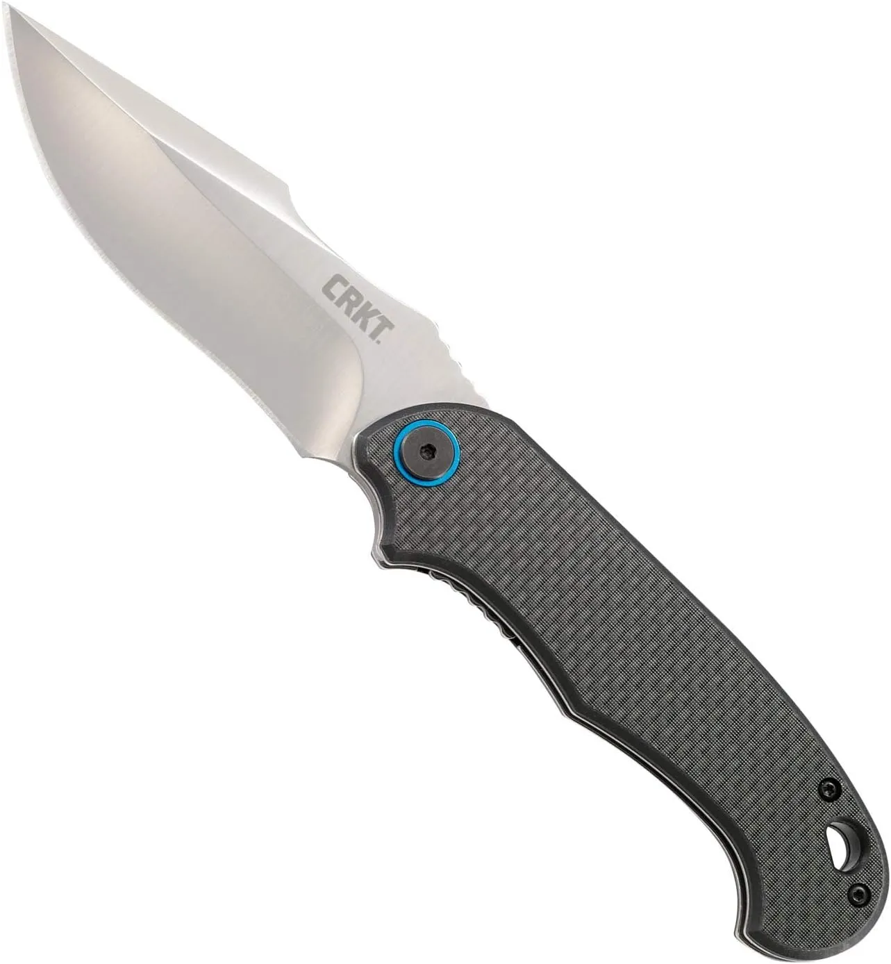 CRKT PSD EDC Folding Pocket Knife: Everyday Carry Assisted Opening, IKBS Ball Bearing Pivot, Liner Lock, Carbon Fiber w/G10 Base Handle 7920K
