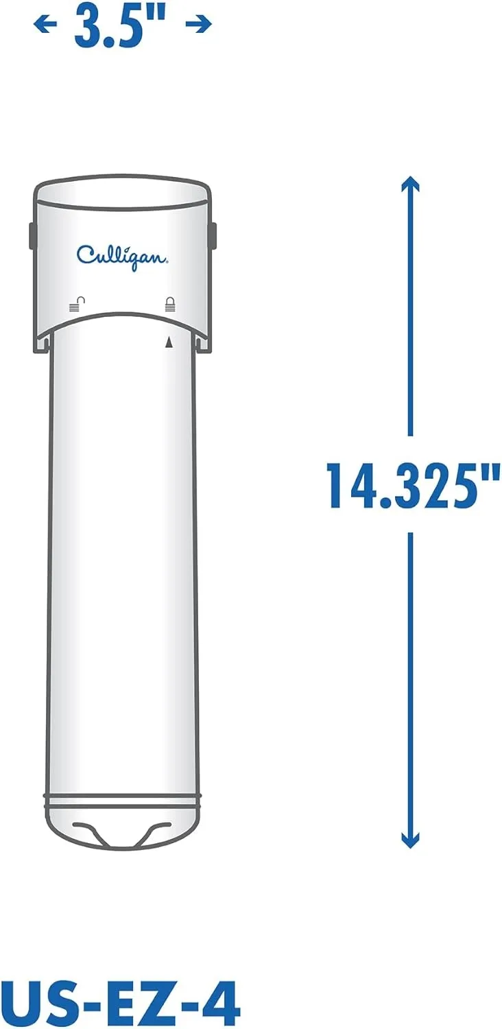 Culligan US Change Sink Drinking Water System with Dedicated Faucet and Premium Filter, EZ-4 (Best Filtration), Chrome