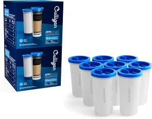 Culligan with ZeroWater Technology Replacement Filter 8-Pack, 5-Stage Advanced Water Filter – IAPMO Certified to Reduce Lead, Total PFAS (Forever Chemicals), Mercury, Fluoride, and Chlorine