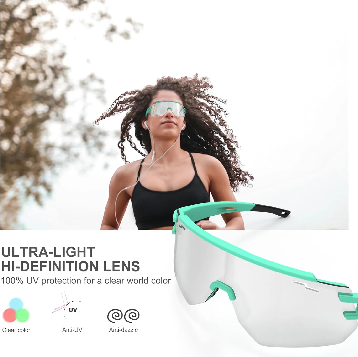 Cycling Glasses Polarized Sports Sunglasses for Men Women Youth Baseball Running Driving Golf
