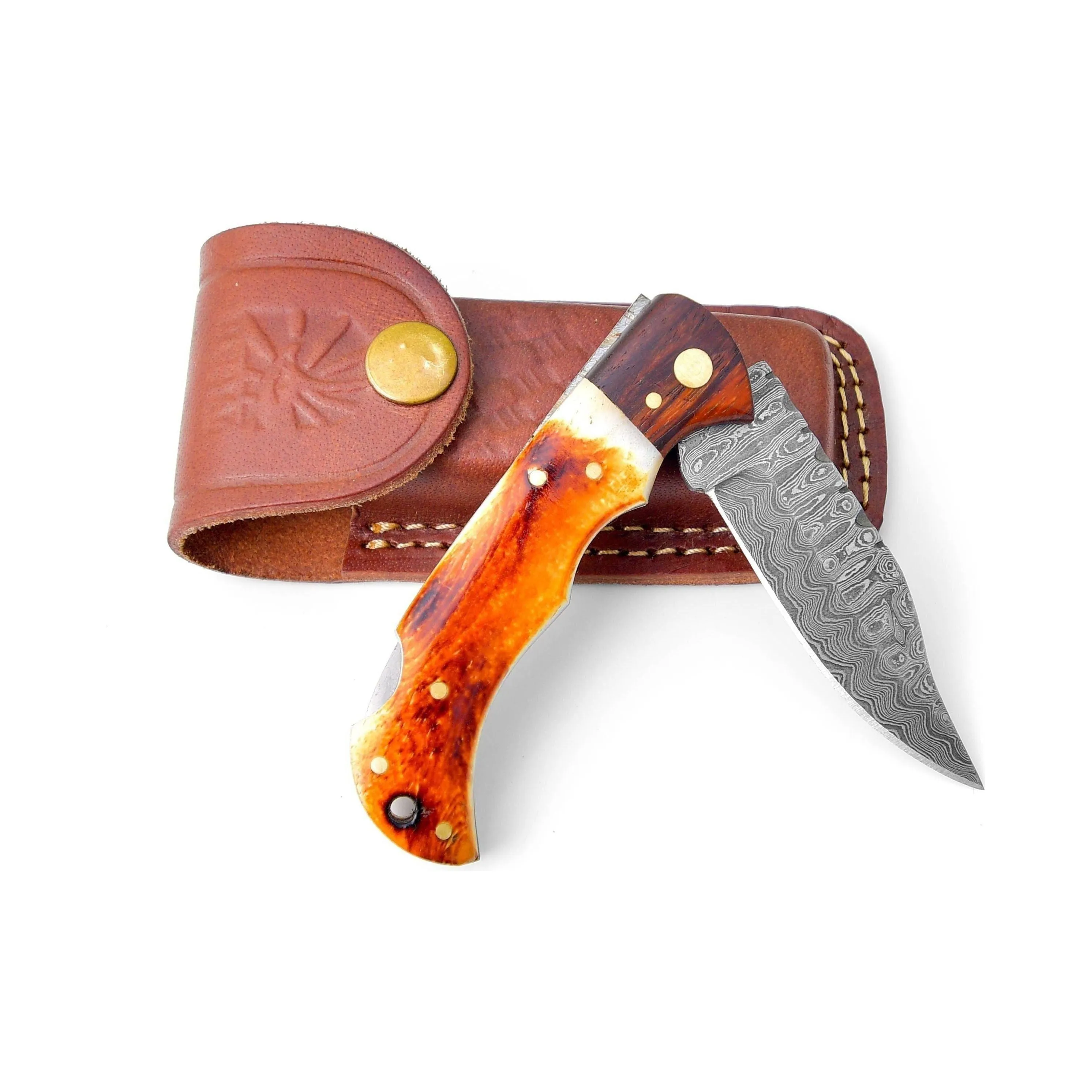 Damascus steel pocket knife Limited Run