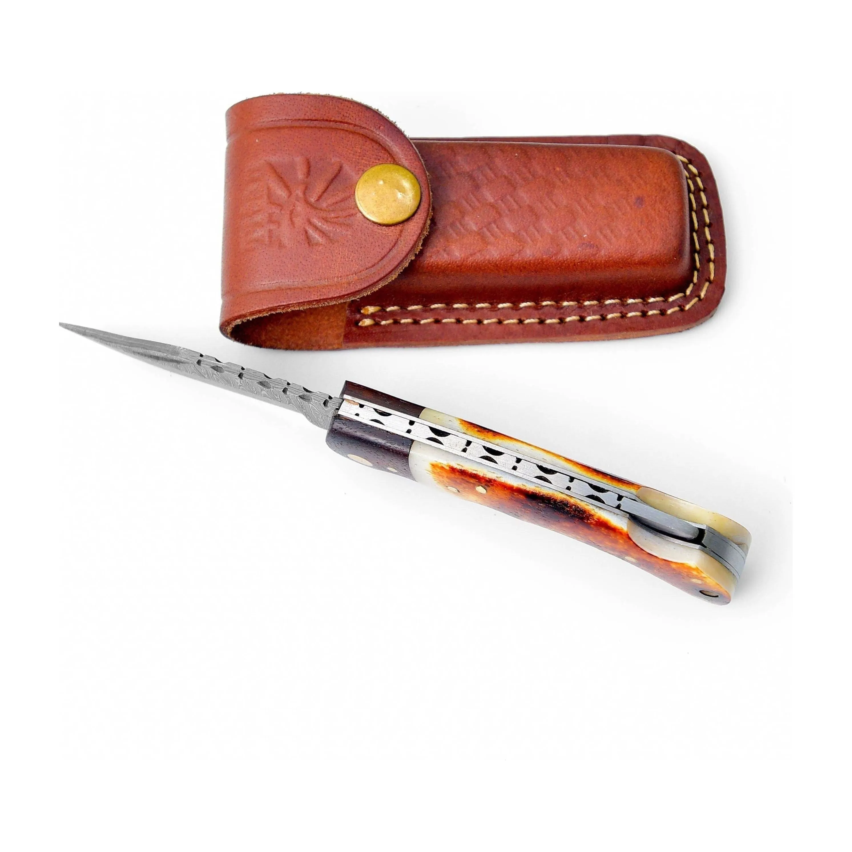 Damascus steel pocket knife Limited Run