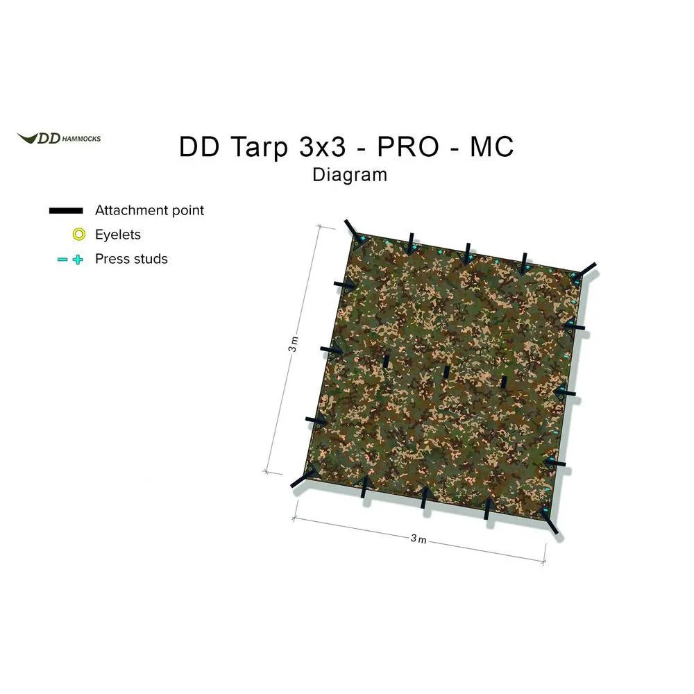 DD Hammocks 3x3 Tarp Pro MC