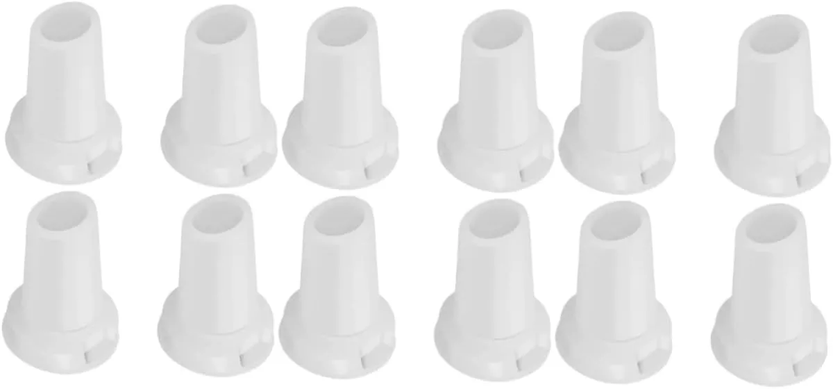 DECHOUS 12pcs Soft Silicone Bite Valve Replacement for Water Bottles Food-grade Material Lightweight Portable for Clean Safe Hydration Compatible Standard Water Bottles