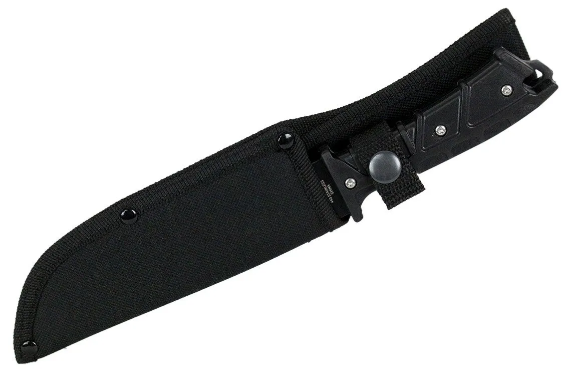 Defender Xtreme Full Tang Hunting Knife Woodland Brown Camo 9291