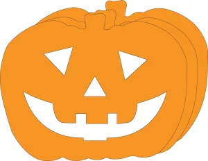 Die-Cut Magnetic - Super Single Color Jack O Lantern