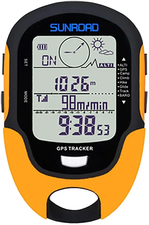 Digital Altimeter Portable Compass with Weather Forecast Multi Function Altimeter Barometer for Hiking, Camping, RVs and Outdoor Activities