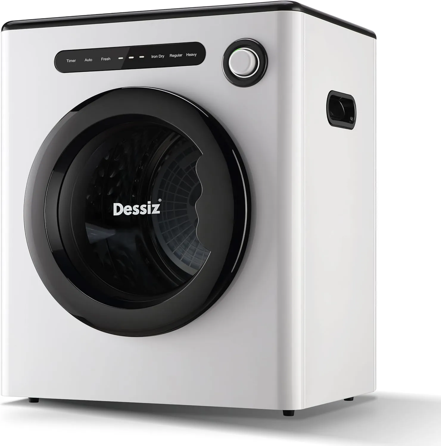 Digital Control Compact Laundry Dryer - 11lbs Capacity, Portable Clothes Dryer Machine for Small Spaces, RVs and Apartments -White Quiet, Sturdy and Easy to Use