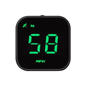 Digital GPS Speedometer, VEESA Car Universal HUD Head Up Display, GPS Smart Gauge Speedometer with Speed MPH Compass Fatigued Driving Alert Overspeed Alarm Trip Meter for All Vehicle (Green)
