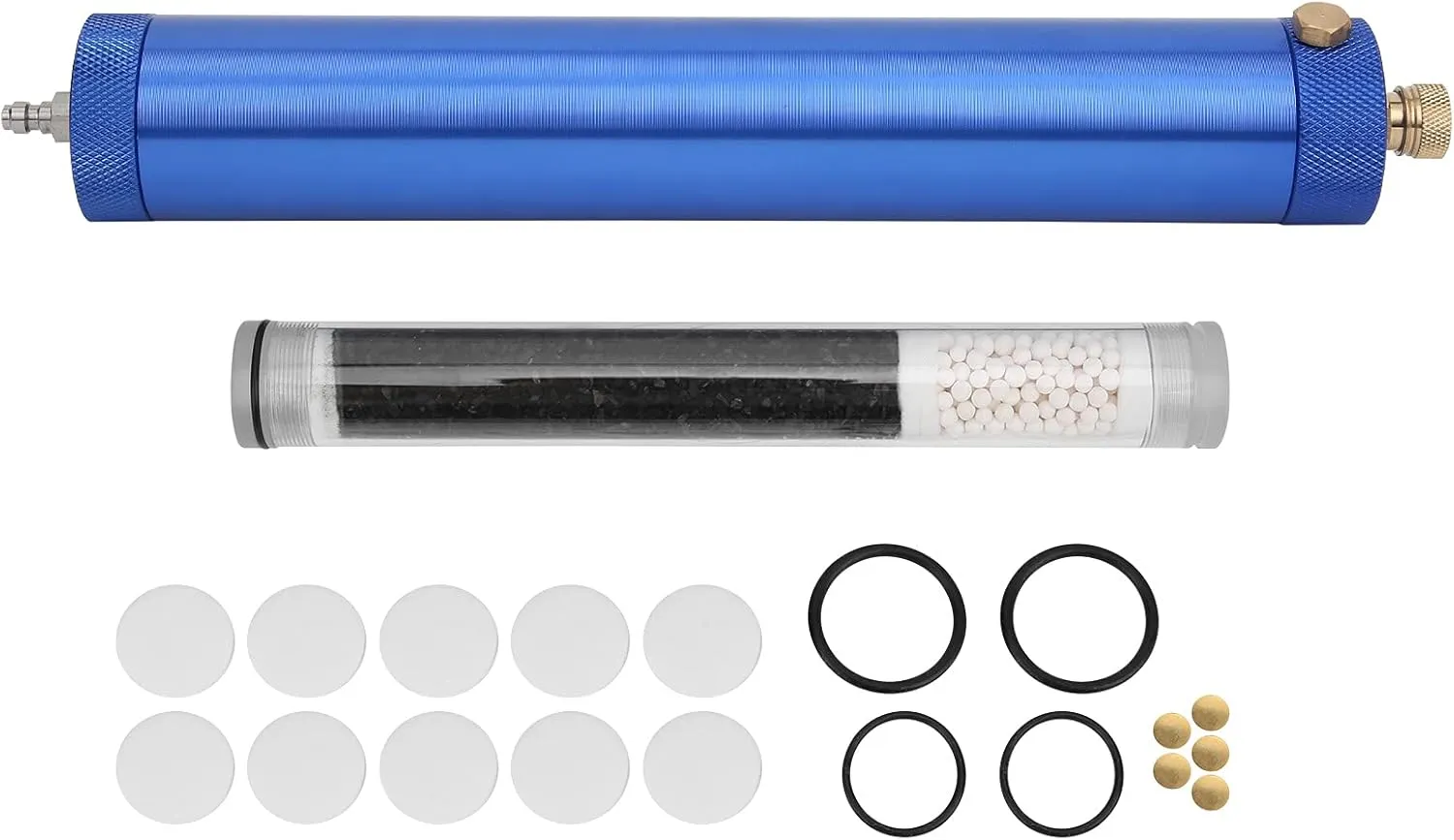 Diving Separator, 4500psi Air Filter Oil and Water Separator High Pressure 30MPa Diving Activated Carbon M50T