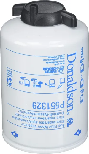 Donaldson P551329 Fuel Filter, Water Separator, Spin-on