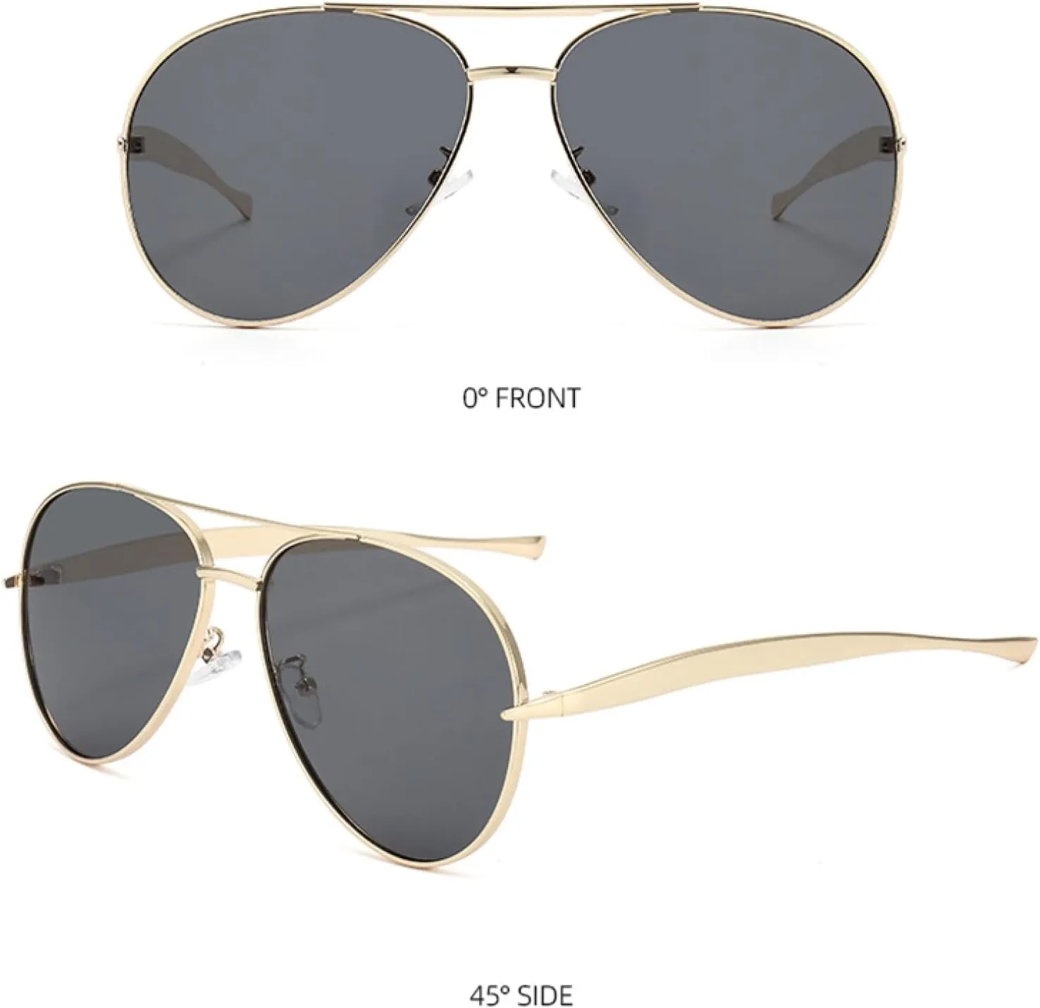 Double-beam Sunglasses with Alloy Frame. Fashionable, Lightweight, Suitable for Driving and Fishing.
