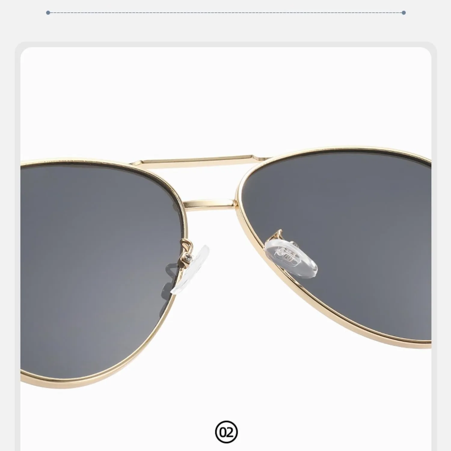 Double-beam Sunglasses with Alloy Frame. Fashionable, Lightweight, Suitable for Driving and Fishing.