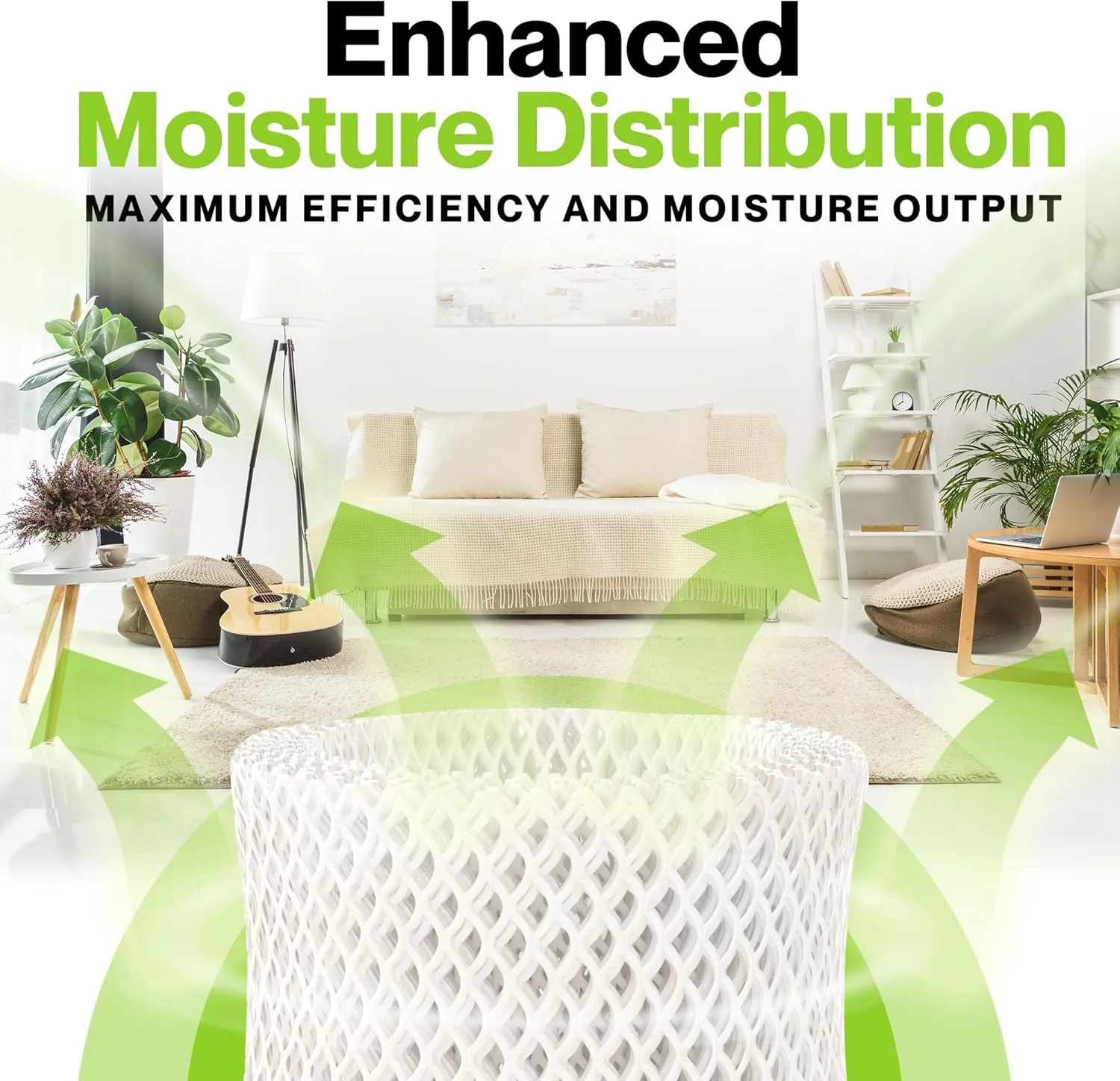 Durabasics 4 Pack of Premium Humidifier Filters Compatible with Honeywell Humidifier Filters HAC-504, HAC-504AW & Honeywell Filter A | Replacement for HCM 350 Filters & Cool Mist Humidifiers