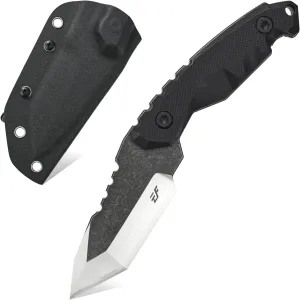 Eafengrow EF98 Fixed Blade Knives 440C Stainless Steel Blade and G10 Handle Scales Fixed Camping Survival Knife with Kydex Sheath