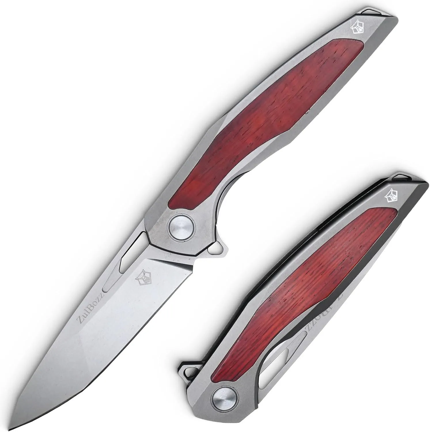 EDC Folding Knife, 8.8 Inch D2 Blade Pocket Knife for Outdoor, Camping, Hunting, Survival Gear, Tactical Knife with Clip, Unboxing Tool, Red Handle, Christmas Gifts for Men & Women