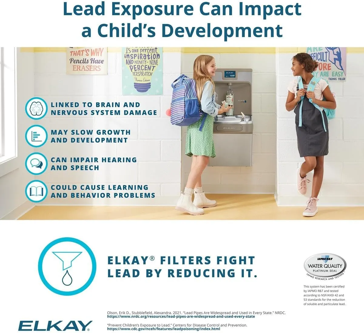 Elkay 51300C WaterSentry Lead   Microplastics NSF/ANSI Certified Filter (3-Pack) (Bottle Fillers)