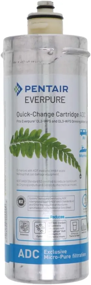 Everpure EV959206 ADC Full Timer RV Water Filter Cartridge-- (Package Of 2)