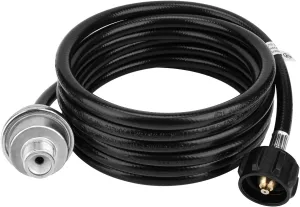 F273699 12Ft Propane Fuel Filter with Hose Compatible with Mr. Heater Big Buddy Propane Heater to Propane Tank,CSA Certified with QCC1/Type1 Adapter Connect 20-45 lb Propane Tanks