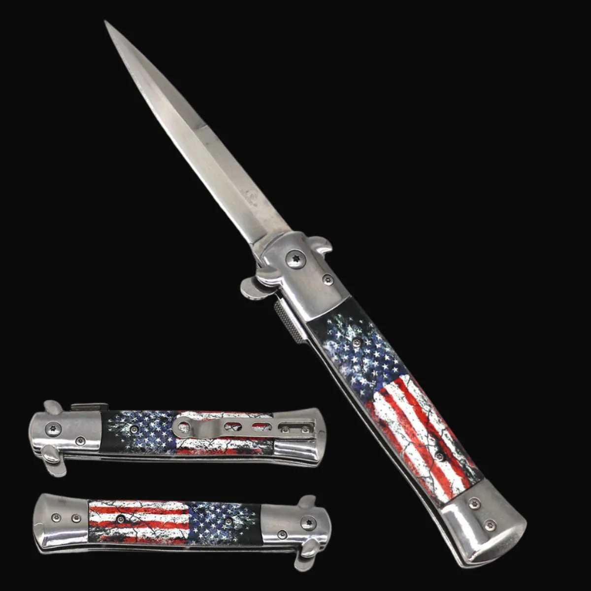 Falcon 8" US Flag Folding Knife.