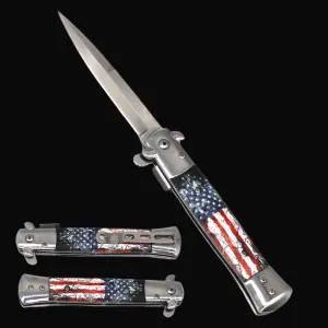 Falcon 8" US Flag Folding Knife.