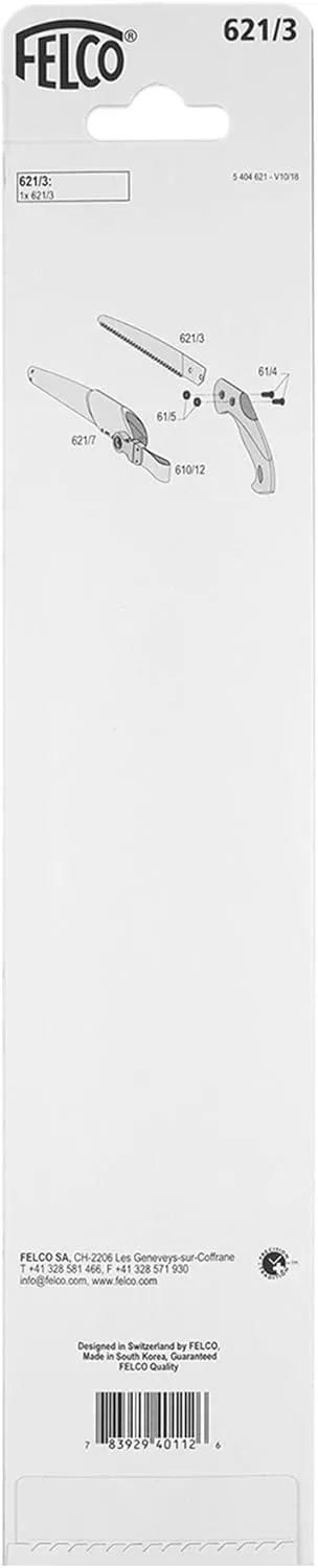 FELCO 621/3 Replacement Blade, Silver