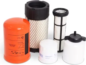 Filter Service Kit 6687262 6687263 6677652 6671057 6667352 Compatible with Bobcat Mini Track Loader MT52 MT55 MT85 MT100, Air Hydraulic Oil Lube Fuel Filter Water Separator Set 5PCS