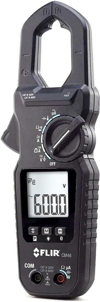FLIR CM46 Professional 400A True RMS Clamp Meter with Accu-Tip and Temperature Measurements