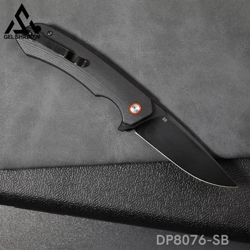 Folding Pocket Knife with D2 Steel, G10 Handle & Ball Bearing Flipper