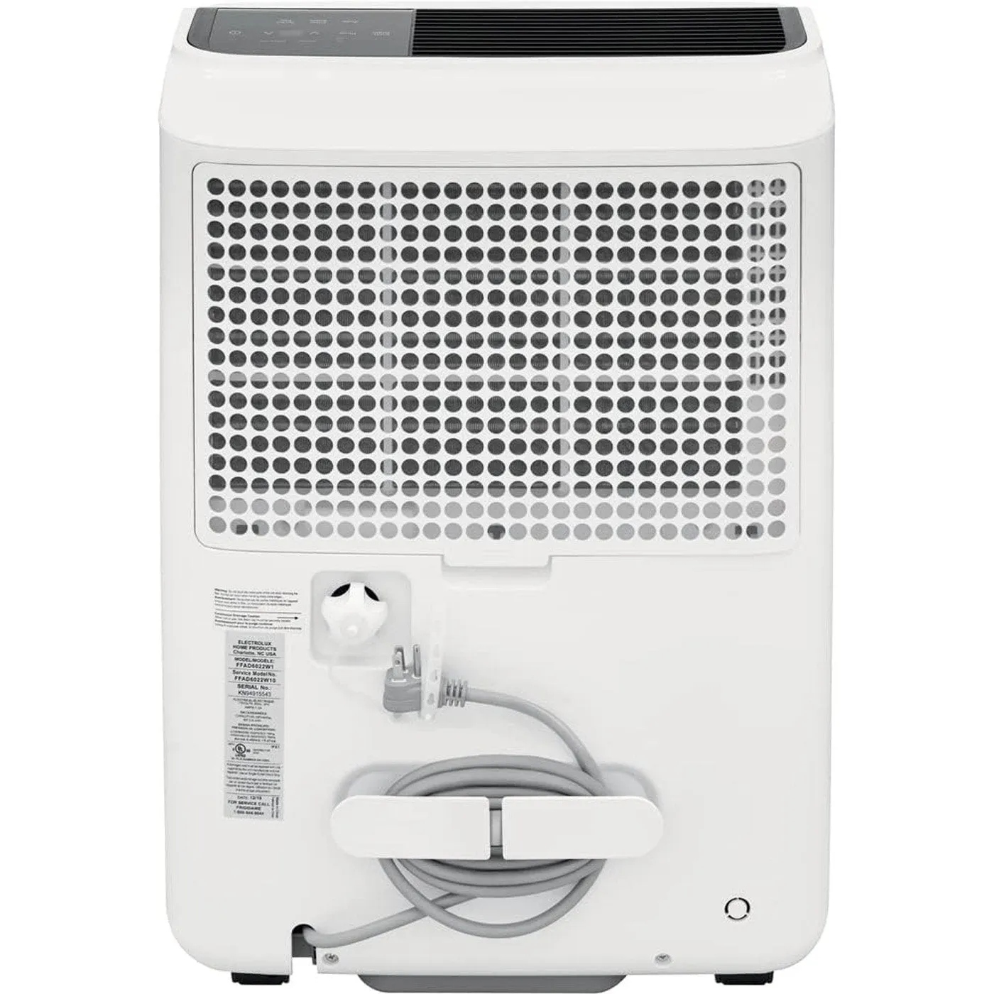 Frigidaire FFAD6022W1 Dehumidifier, High Humidity 60 Pint Capacity Dehumidifier