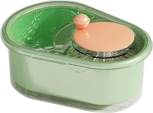 Fruit Cleaner Portable Scrubber With Lid Washer Fruit Vegetable Wash With Brush Washer For Kitchend Bowl (B, One Size)