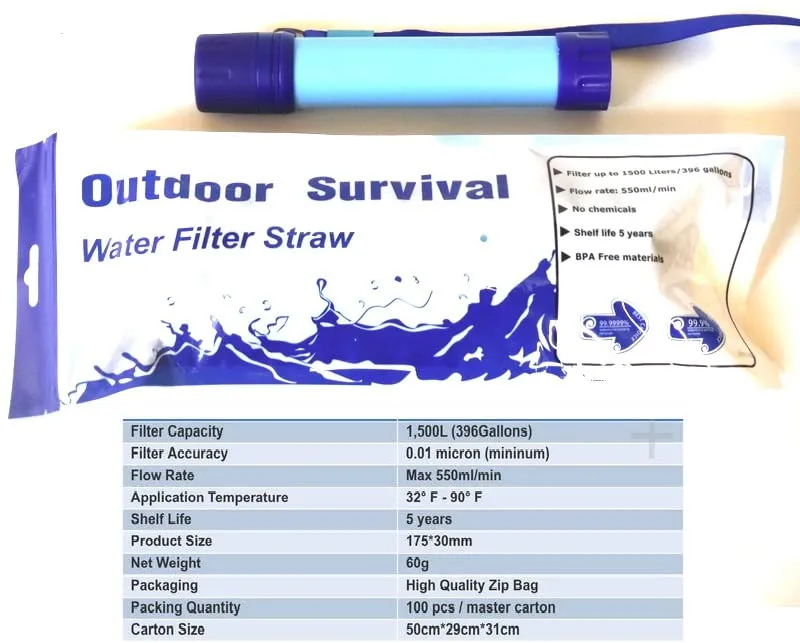Galaxy Water Filter Straw - Purify Anywhere!
