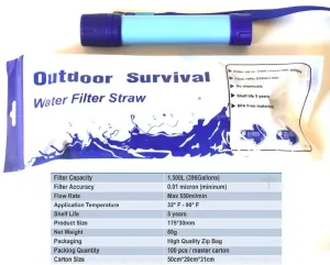 Galaxy Water Filter Straw - Purify Anywhere!