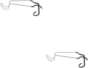 GALPADA 2pcs Stainless Steel Camping Lantern Hanger Holder Portable Outdoor Tent Lamp Hanging Hook Multi-Function Hook for Picnic Hiking Beach Park Camping