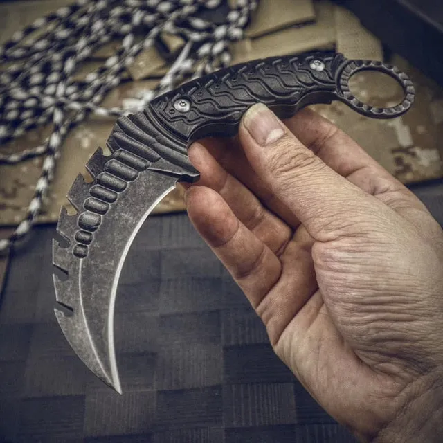 Gator Karambit Fixed Blade Knife