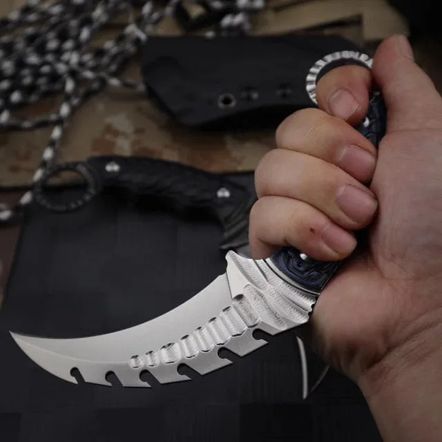 Gator Karambit Fixed Blade Knife