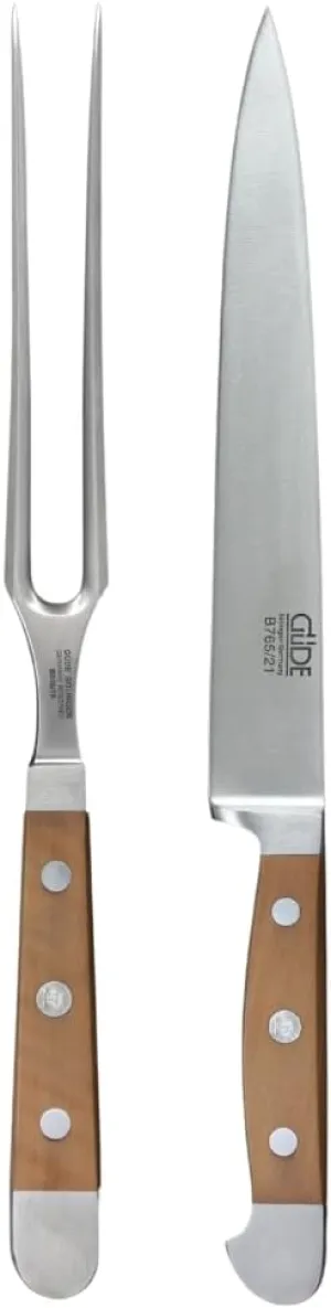 Güde Alpha Pear Series 2-Piece Hand Forged/Sharpened Carving Knife Set, Hostaform - Made in Solingen, Germany Since 1910