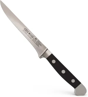 Güde Alpha Series Hand Forged/Sharpened Boning Knife, 5-in - Ice Hardened Steel - Made in Solingen, Germany Since 1910