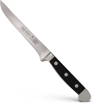 Güde Alpha Series Hand Forged/Sharpened Flexible Boning Knife, 5-in - Ice Hardened Steel - Made in Solingen, Germany Since 1910