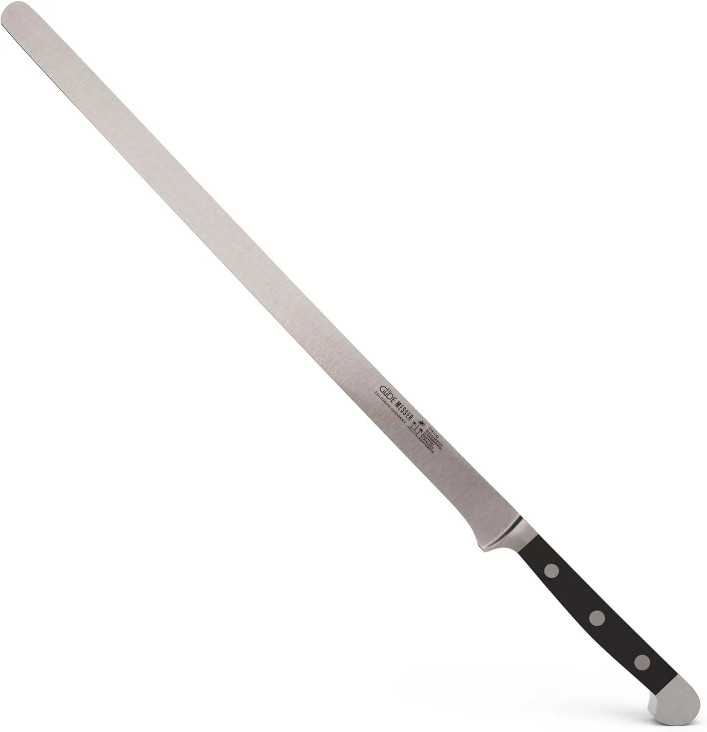 Güde Alpha Series Hand Forged/Sharpened Salmon Slicer, 12-in - Ice Hardened Steel - Made in Solingen, Germany Since 1910