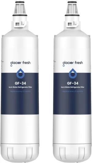 GLACIER FRESH Replacement for 7012333 Ice Maker Water Filter, Compatible With Sub-Zero 7012333 Water Filter, UC-15 Ice Maker Water Filter Replacement, Manitowoc K00374 (2 Pack)