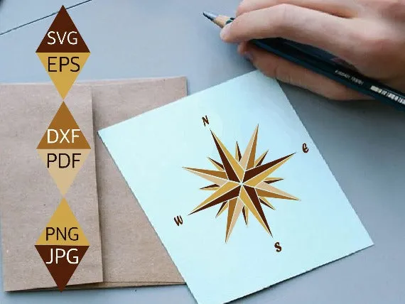 Golden Compass Svg