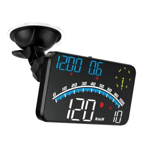 GPS Digital Head Up Display for Car, Digital Speedometer HUD 5V GPS Speedometer for Car MPH with Compass Direction, Time, Fatigue Driving Reminder, Driving Distance, Overspeed Alarm for All Vehicle