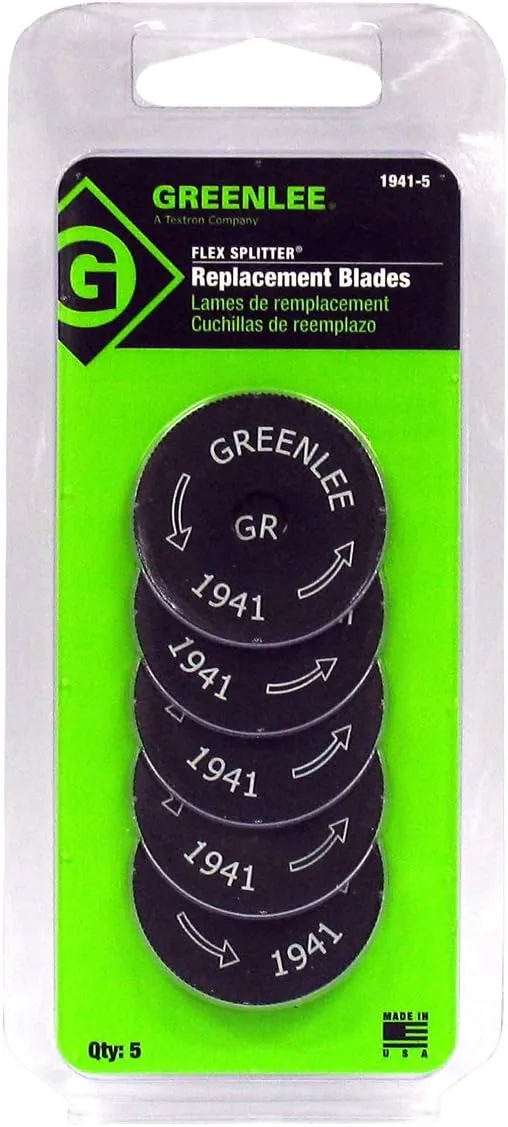 Greenlee 1941-5 Replacement Blade For Greenlee 1940, 5 Pack