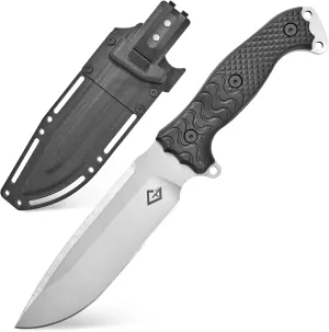 GTK9 Fixed Blade Knife DC53 Steel Blade Full Tang Nylon Fiberglass Handle Heavy Duty EDC Knifes for Hunting Camping Bushcraft
