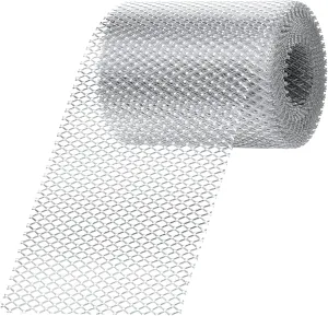 Gutter Guard Mesh 5 Inch x 20 Feet Aluminum Gutter Guard from Leaves Gutter Covers Screen Leaf Gutter Guard Protection for DIY Cutting Leaf Rain Gutter Guards, Silver