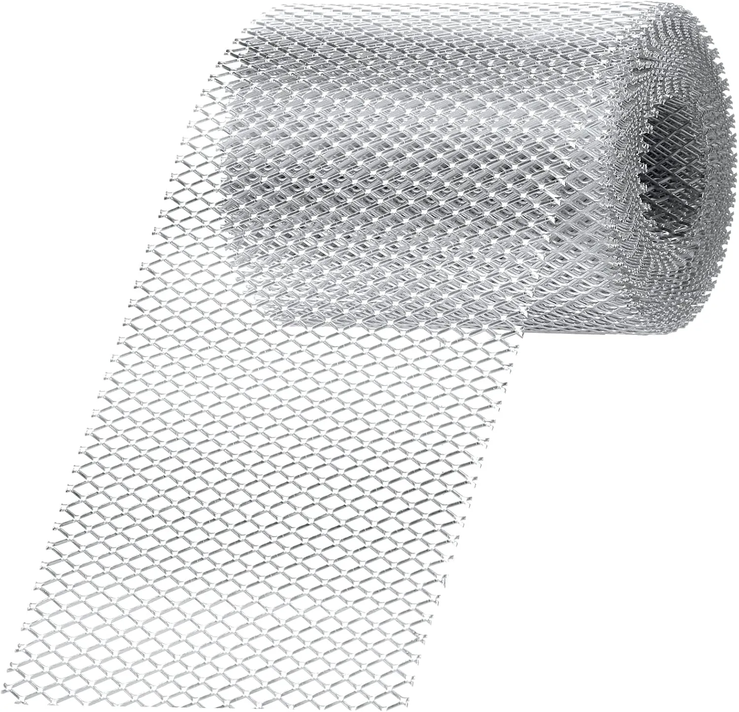 Gutter Guard Mesh 5 Inch x 20 Feet Aluminum Gutter Guard from Leaves Gutter Covers Screen Leaf Gutter Guard Protection for DIY Cutting Leaf Rain Gutter Guards, Silver