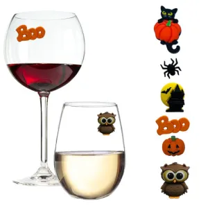 Halloween Fun Magnetic Wine Glass Charms