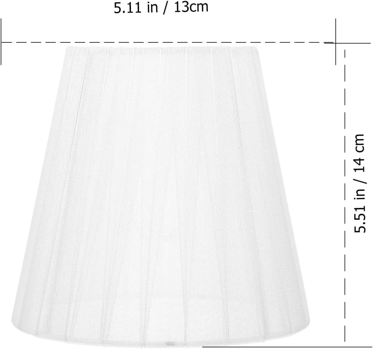 Hanging Lantern Light Clip-on Lampshade White Sheer Lampshades for Wall/floor/ceiling Lighting